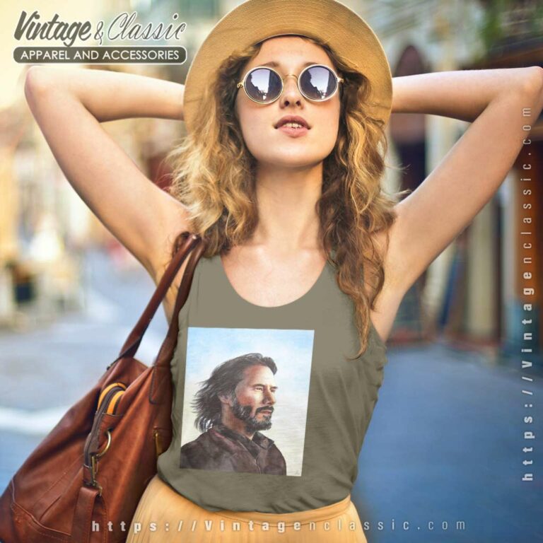 Keanu Reeves Shirt Original Watercolor Painting Tank Top Racerback Keanu Reeves Shirt Original Watercolor Painting Tank Top Racerback