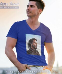 Keanu Reeves Shirt Original Watercolor Painting V Neck TShirt