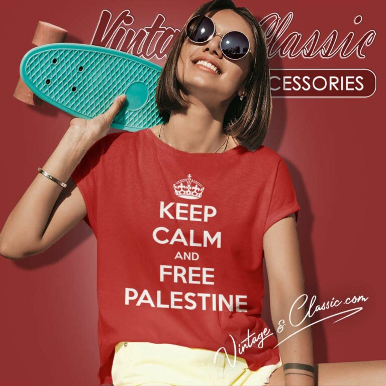 Keep Calm And Free Palestine Women TShirt Keep Calm And Free Palestine Women TShirt
