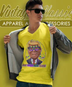 Keep Mardi Gras Great Trump Shirt 5 Keep Mardi Gras Great Trump V Neck TShirt