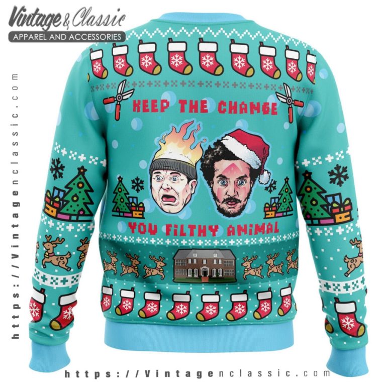 Keep The Change Ugly Christmas Sweater back Ugly Sweater Keep The Change Ugly Christmas Sweater back Ugly Sweater
