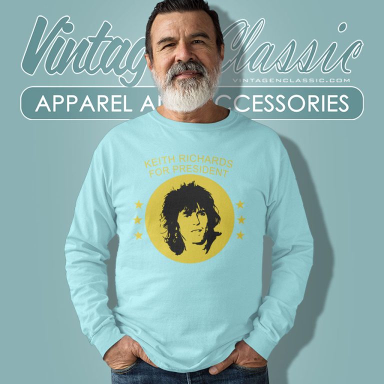 Keith Richards For President Long Sleeve Tee Keith Richards For President Long Sleeve Tee