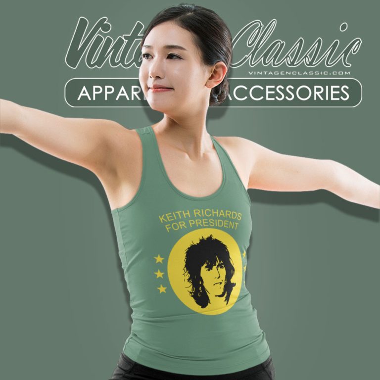 Keith Richards For President Tank Top Racerback Keith Richards For President Tank Top Racerback