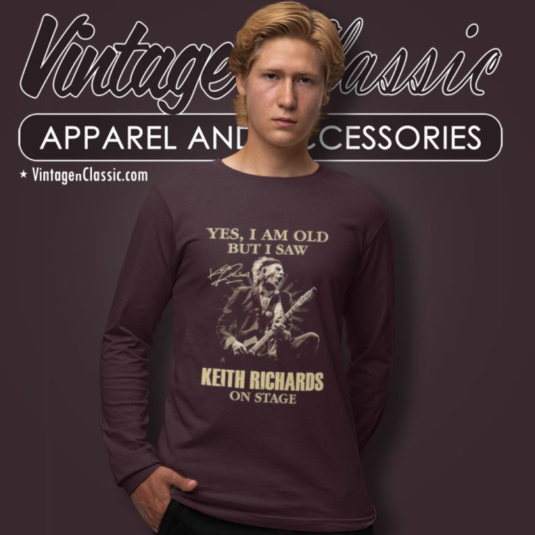 Keith Richards On Stage Signature Long Sleeve Tee Keith Richards On Stage Signature Long Sleeve Tee