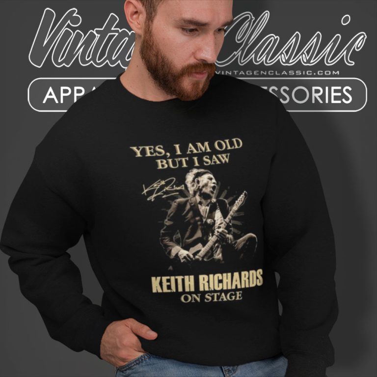 Keith Richards On Stage Signature Sweatshirt Keith Richards On Stage Signature Sweatshirt