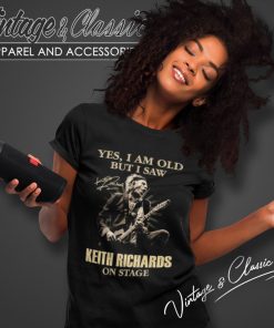 Keith Richards On Stage Signature Women T Shirt