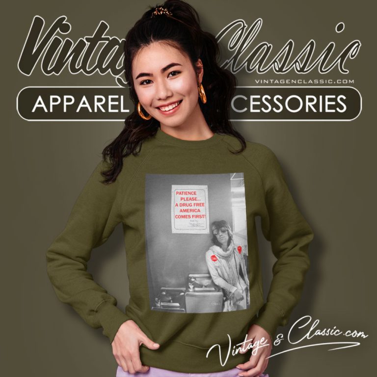 Keith Richards Shirt Patience Please A Drug Free Sweatshirt Keith Richards Shirt Patience Please A Drug Free Sweatshirt