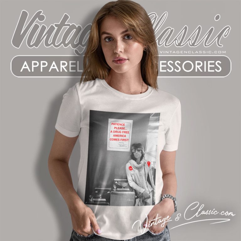 Keith Richards Shirt Patience Please A Drug Free Women T Shirt Keith Richards Shirt Patience Please A Drug Free Women T Shirt
