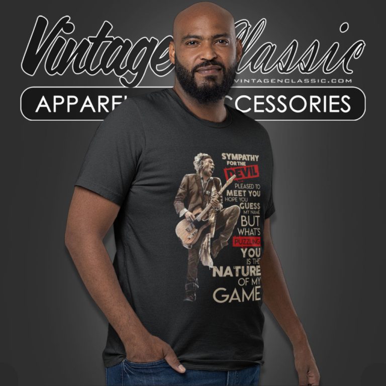 Keith Richards Shirt Sympathy For The Devil T Shirt Keith Richards Shirt Sympathy For The Devil T Shirt