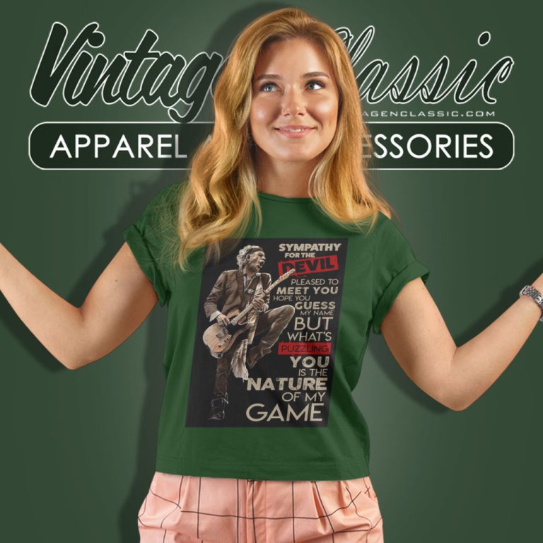 Keith Richards Shirt Sympathy For The Devil Women T Shirt Keith Richards Shirt Sympathy For The Devil Women T Shirt