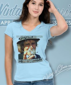 Keith Richards Shirt We Need To Start Worrying V Neck TShirt