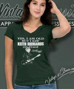 Keith Richards Signature V Neck TShirt