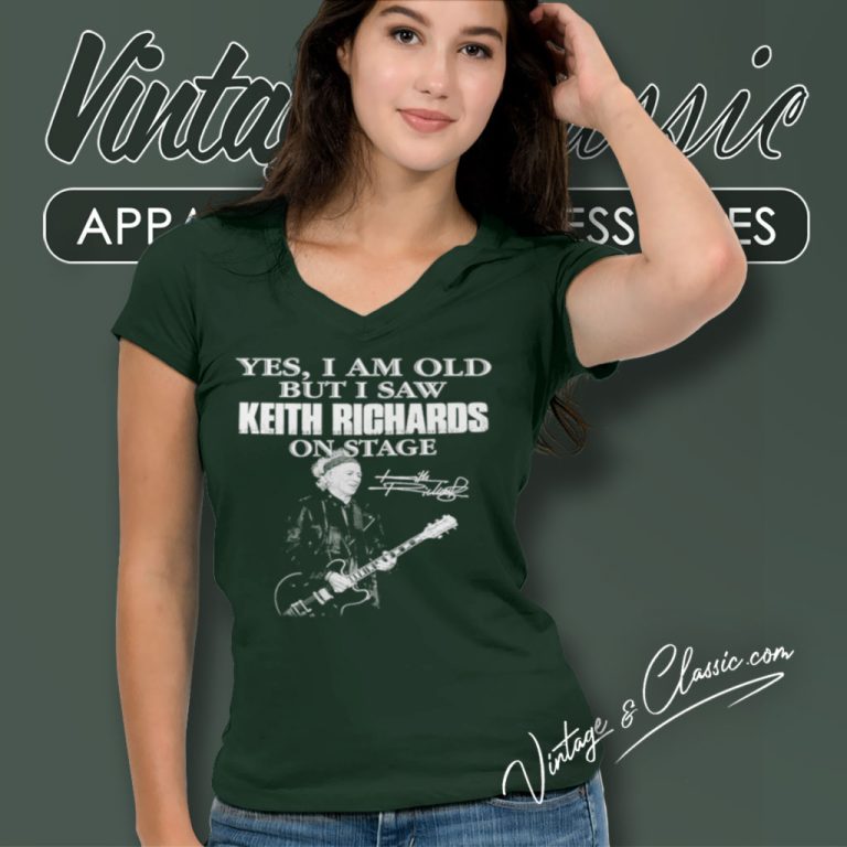 Keith Richards Signature V Neck TShirt Keith Richards Signature V Neck TShirt