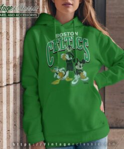 Kelly Green Boston Celtics Disney Mickey Squad Shirt