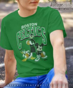 Kelly Green Boston Celtics Disney Mickey Squad Shirt 3 Kelly Green Boston Celtics Disney Mickey Squad T Shirt