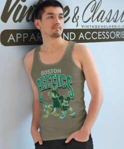 Kelly Green Boston Celtics Disney Mickey Squad Shirt 4 Kelly Green Boston Celtics Disney Mickey Squad Tank Top Racerback