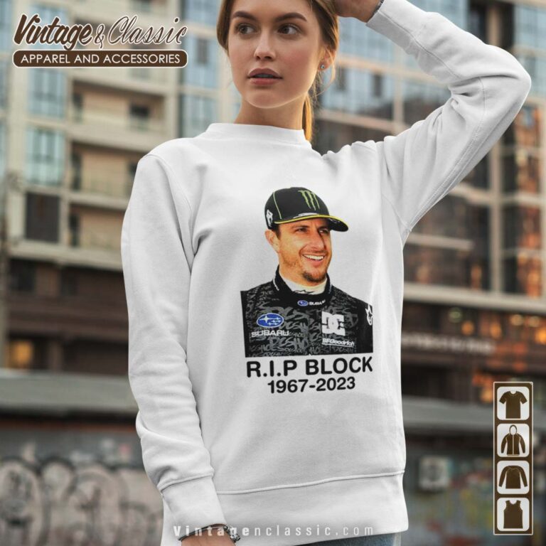 Ken Block Shirt Rip Block Remembrance Sweatshirt Ken Block Shirt Rip Block Remembrance Sweatshirt