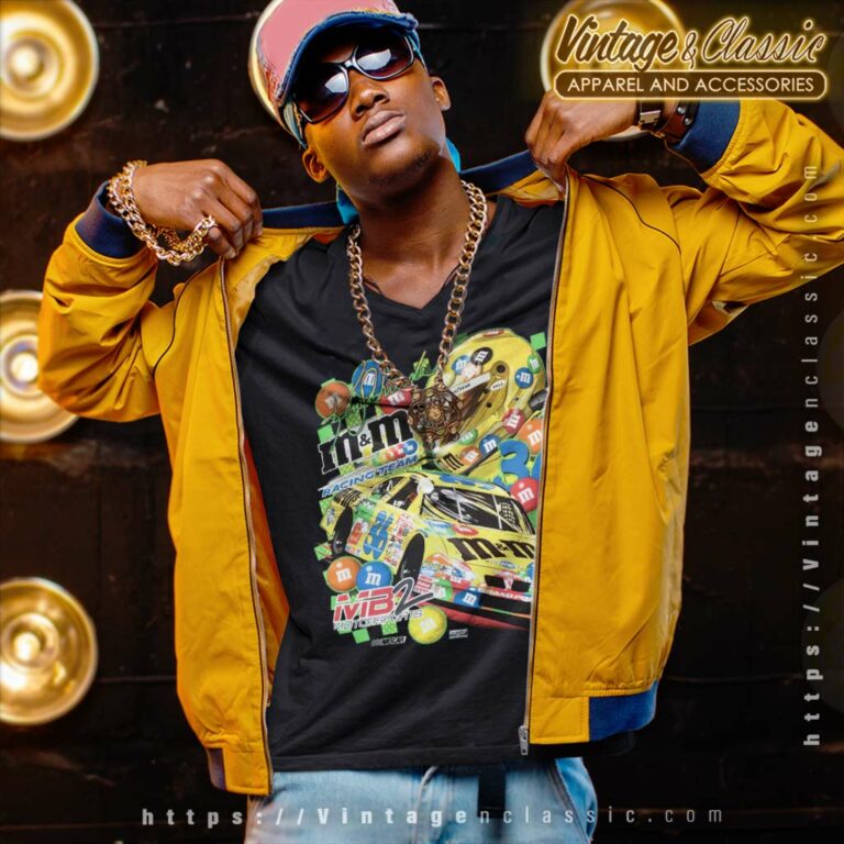 Ken Schrader 36 M And M Racing Team Nascar V Neck TShirt 1 Ken Schrader 36 M And M Racing Team Nascar V Neck TShirt 1