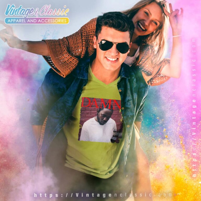 Kendrick Lamar Damn Album V Neck TShirt Kendrick Lamar Damn Album V Neck TShirt