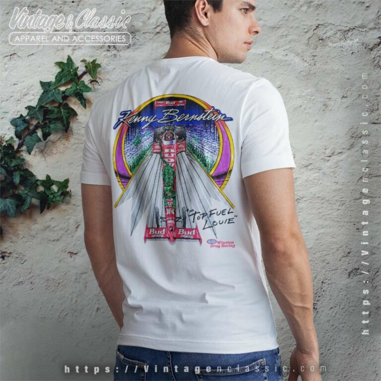 Kenny Bernstein Bud Budweiser King Chameleon T Shirt Back Side Kenny Bernstein Bud Budweiser King Chameleon T Shirt Back Side