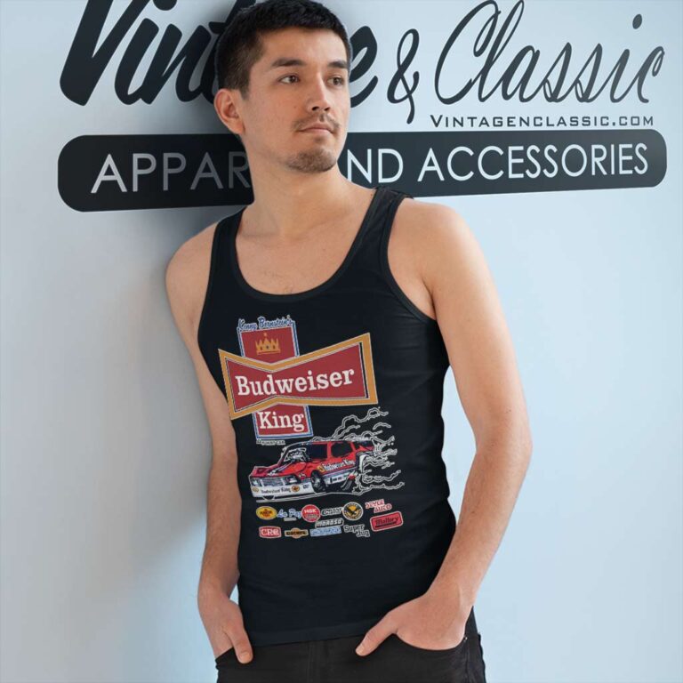 Kenny Bernstein Budweiser King Funny Car Tank Top Racerback Kenny Bernstein Budweiser King Funny Car Tank Top Racerback