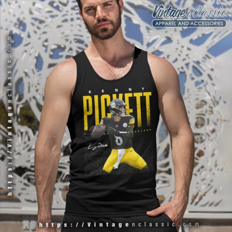 Kenny Pickett 8 Pittsburgh Steelers Tank Top Racerback Kenny Pickett 8 Pittsburgh Steelers Tank Top Racerback