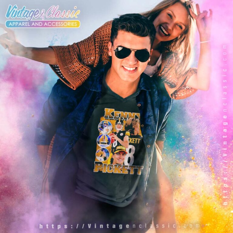 Kenny Pickett Pittsburgh Steelers Vinatge V Neck TShirt Kenny Pickett Pittsburgh Steelers Vinatge V Neck TShirt