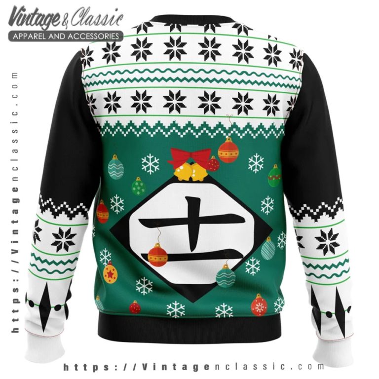 Kenpachi Cosplay Bleach Ugly Christmas Sweater back Ugly Sweater Kenpachi Cosplay Bleach Ugly Christmas Sweater back Ugly Sweater