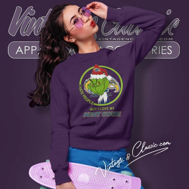 Kent State Golden Flashes Ncaa Christmas Grinch Shirt I Hate People But I Love My Kent State Sweatshirt Kent State Golden Flashes Ncaa Christmas Grinch Shirt I Hate People But I Love My Kent State Sweatshirt