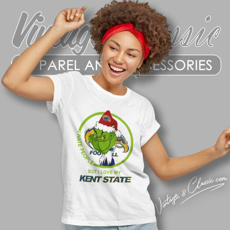 Kent State Golden Flashes Ncaa Christmas Grinch Shirt I Hate People But I Love My Kent State Women TShirt Kent State Golden Flashes Ncaa Christmas Grinch Shirt I Hate People But I Love My Kent State Women TShirt
