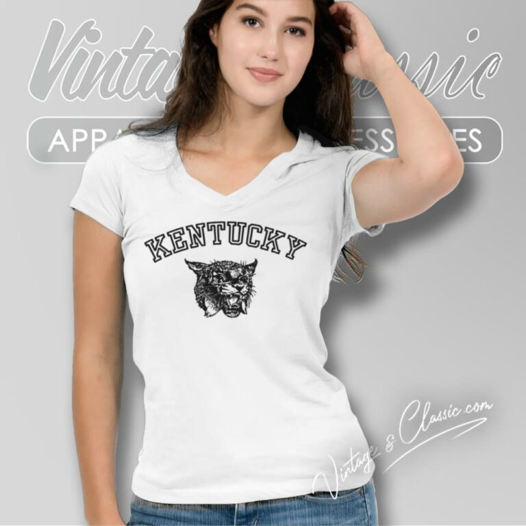 Kentucky University Wildcats V Neck TShirt Kentucky University Wildcats V Neck TShirt
