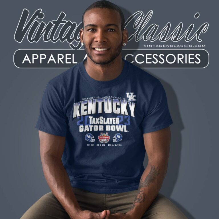 Kentucky Wildcats 2023 Taxslayer Gator Bowl Go Big Blue T Shirt Kentucky Wildcats 2023 Taxslayer Gator Bowl Go Big Blue T Shirt