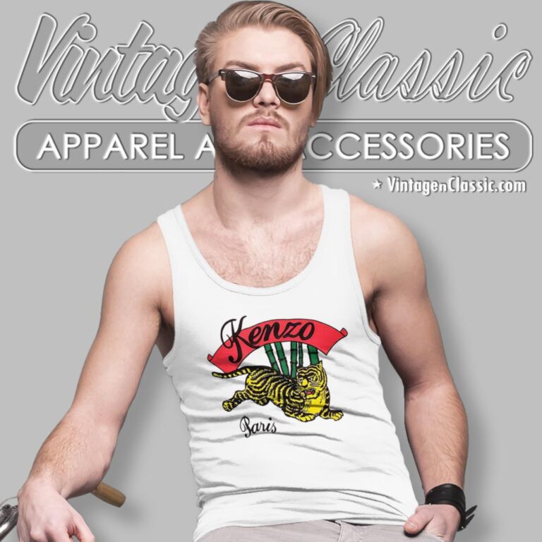 Kenzo Bamboo Tiger Tank Top Racerback Kenzo Bamboo Tiger Tank Top Racerback