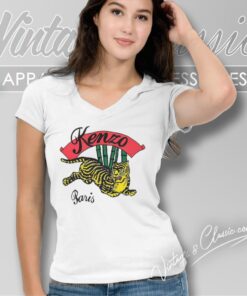 Kenzo Bamboo Tiger Shirt 4 Kenzo Bamboo Tiger V Neck TShirt