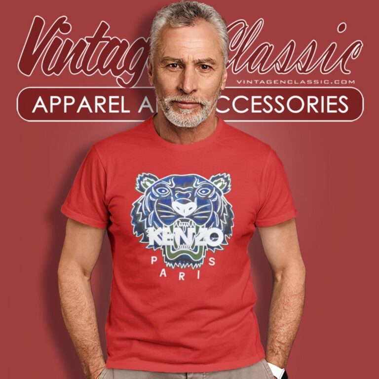 Kenzo Blue Tiger T Shirt Kenzo Blue Tiger T Shirt