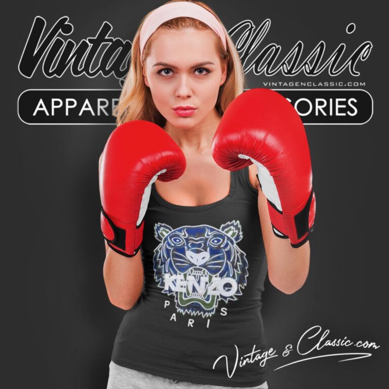 Kenzo Blue Tiger Tank Top Racerback Kenzo Blue Tiger Tank Top Racerback