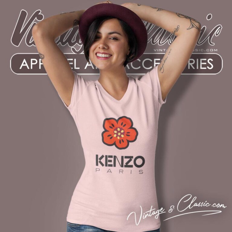 Kenzo Boke Flower V Neck TShirt Kenzo Boke Flower V Neck TShirt