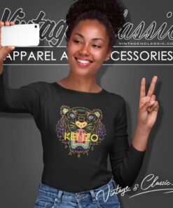 Kenzo Paris Yellow Tiger Logo Shirt 1 Kenzo Paris Yellow Tiger Logo Long Sleeve Tee