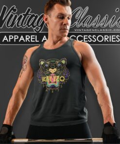 Kenzo Paris Yellow Tiger Logo Shirt 6 Kenzo Paris Yellow Tiger Logo Tank Top Racerback