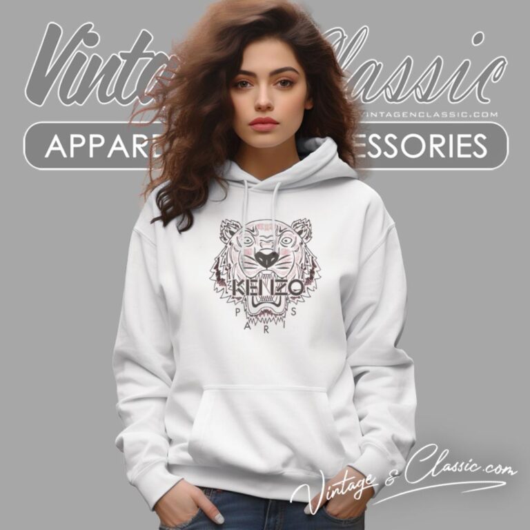 Kenzo Tiger Drawing Logo Hoodie Kenzo Tiger Drawing Logo Hoodie