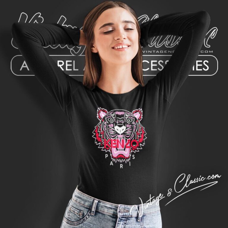 Kenzo Tiger Logo Long Sleeve Tee Kenzo Tiger Logo Long Sleeve Tee