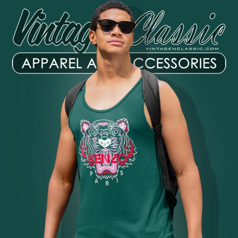 Kenzo Tiger Logo Tank Top Racerback Kenzo Tiger Logo Tank Top Racerback