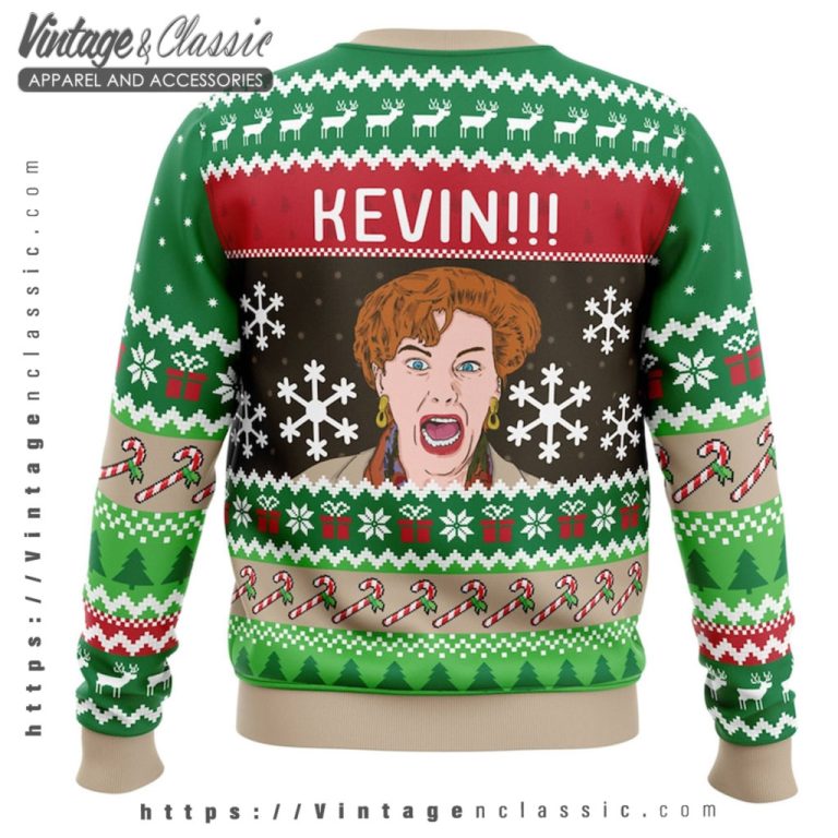 Kevin Alone Kevin Mccallister Ugly Christmas Sweater back Ugly Sweater Kevin Alone Kevin Mccallister Ugly Christmas Sweater back Ugly Sweater