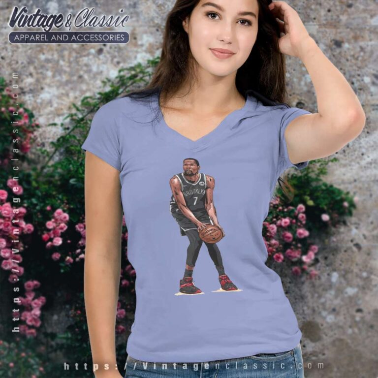 Kevin Durant Brooklyn Nets Basketball V Neck TShirt Kevin Durant Brooklyn Nets Basketball V Neck TShirt
