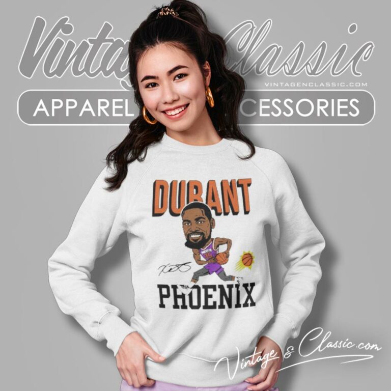 Kevin Durant Phoenix Suns Caricature Signature Sweatshirt Kevin Durant Phoenix Suns Caricature Signature Sweatshirt