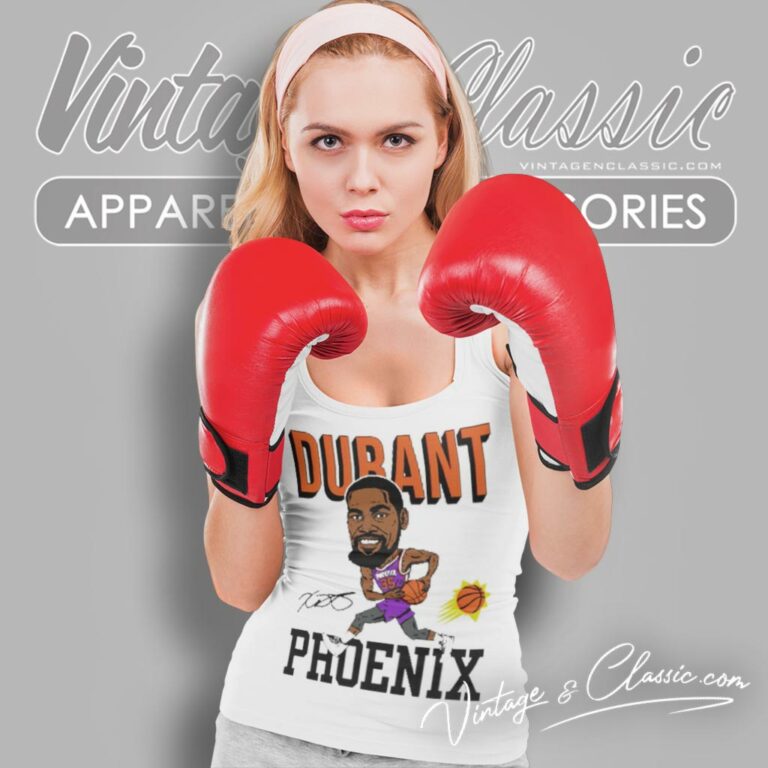 Kevin Durant Phoenix Suns Caricature Signature Tank Top Racerback Kevin Durant Phoenix Suns Caricature Signature Tank Top Racerback