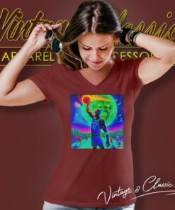 Kevin Garnett Kg Intensity Psychedelic Meme Minnesota Timberwolves V Neck TShirt