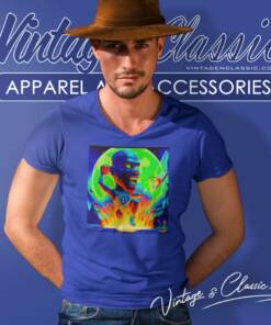 Kevin Garnett Kg Minnesota Timberwolves Hes On Fire Psychedelic Meme V Neck TShirt