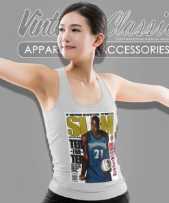 Kevin Garnett Minnesota Timberwolves Nba Slam Cover Tank Top Racerback
