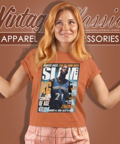 Kevin Garnett Minnesota Timberwolves Nba Slam Women T Shirt